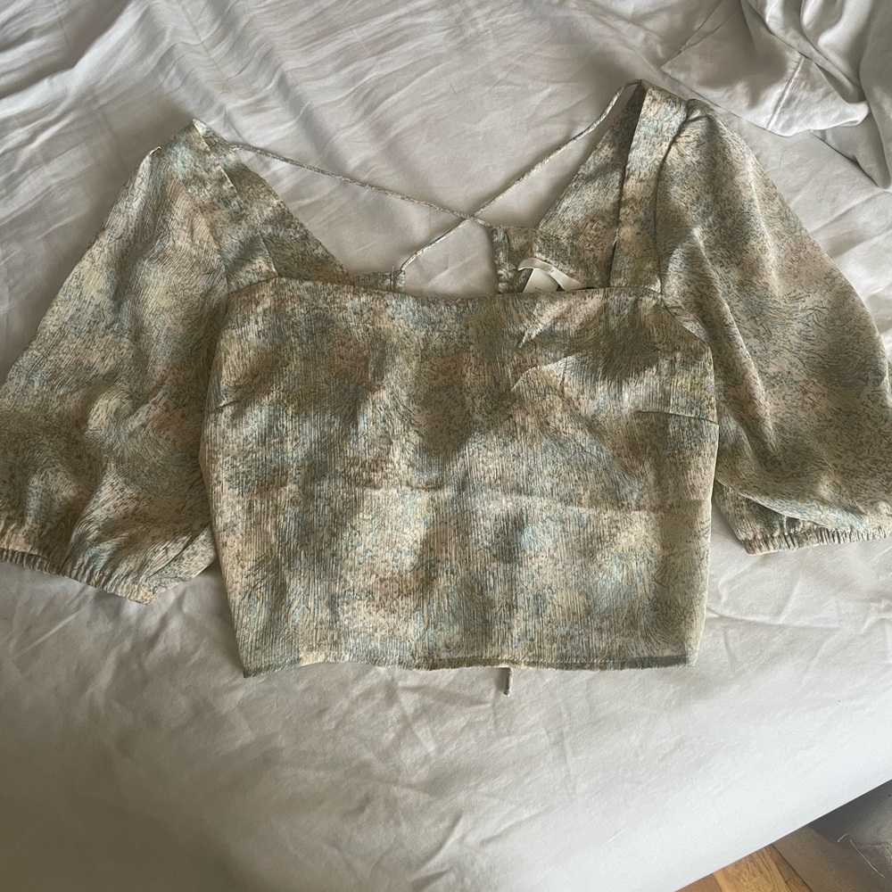 Printed crop top - Picture 1 of 3